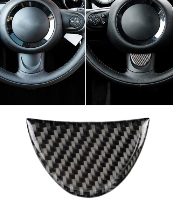 Car Steering Wheel Carbon Fiber Decorative Sticker for BMW Mini R53 / R55 / R57 / R58 / R59 / R60 / R50 / R52 / F55 / F56