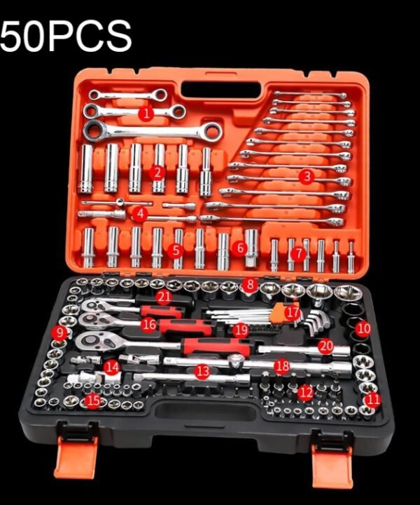 150 In 1 Multi-function Car Repair Combination Toolbox Ratchet Wrench Set