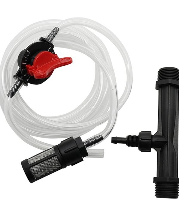Venturi Fertilizer Applicator G3/4 Fertilizer and Filter Straw Kit with Six-point Connector