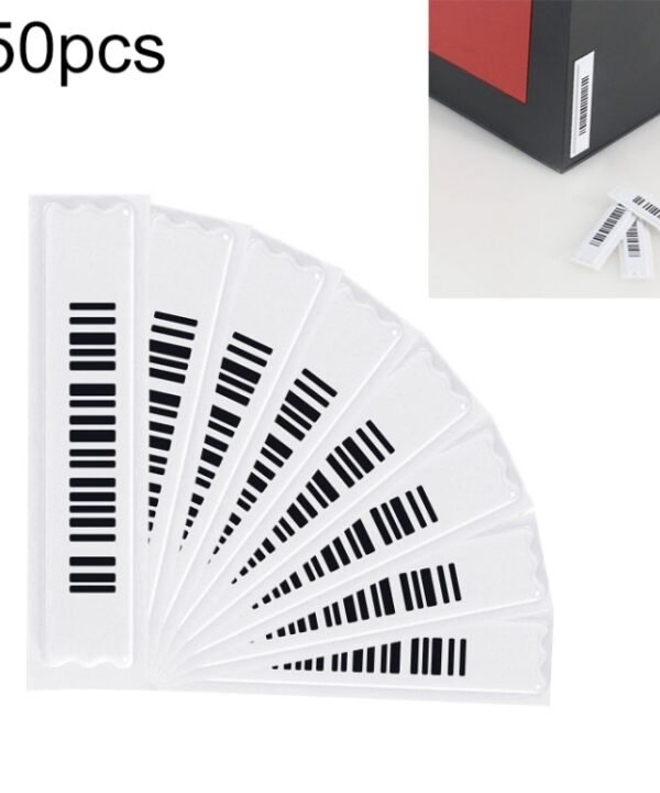 50pcs Barcode Type 58KHz Security Soft Sticker DR Label for EAS Anti theft System