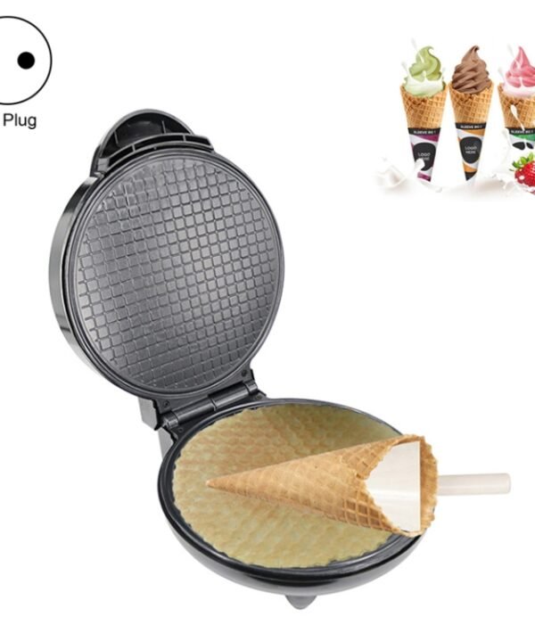 Electric Egg Roll Maker DIY Ice Cream Cone Machine Crispy Omelet Machine Pancake Machine, EU Plug, EU Plug