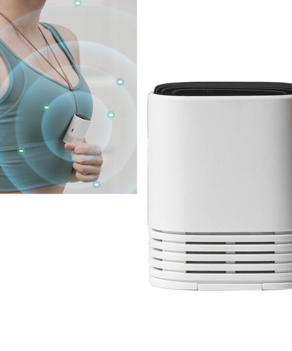 HE-K001 Hanging Neck Negative USB Rechargeable Ion Air Purifier Portable Household Formaldehyde Removal Portable Purifier