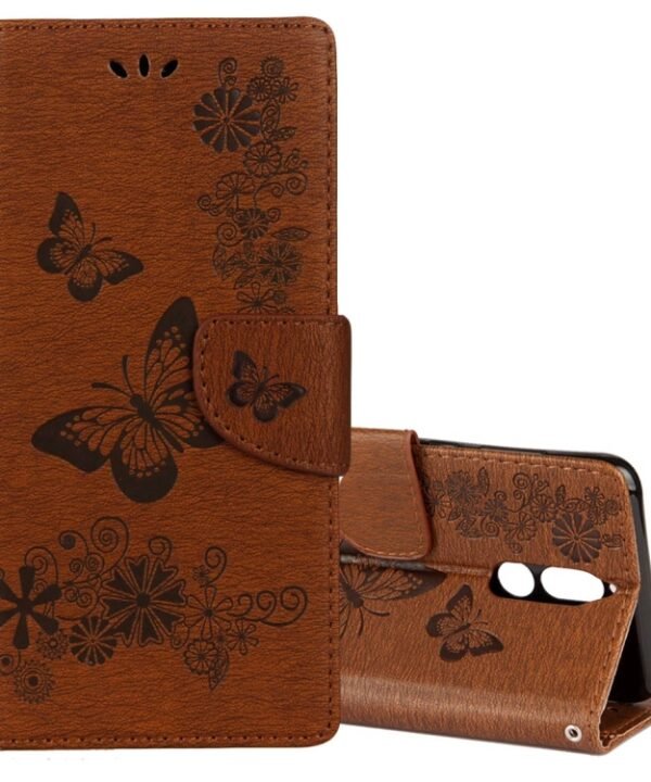 For Huawei  Mate 10 Lite Vintage Embossed Floral Butterfly Pattern Horizontal Flip Leather Case with Card Slot & Holder & Wallet & Lanyard , For Mate 10 Lite