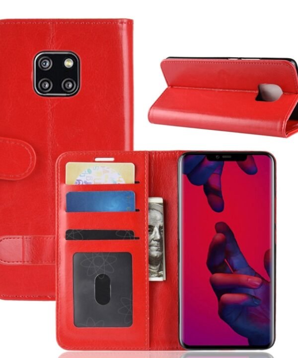 Retro Crazy Horse Texture Horizontal Flip Leather Case for Huawei Mate 20 Pro, with Holder & Card Slots & Wallet, For Huawei Mate 20 Pro