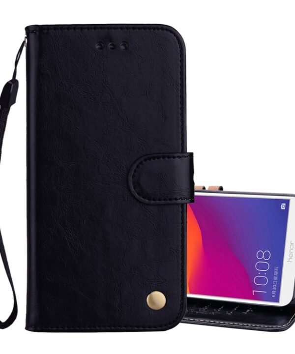 Business Style Oil Wax Texture Horizontal Flip Leather Case for Huawei Honor 7C / Enjoy 8 / Y7 (2018) / Y7 Prime (2018) / Nova 2 Lite, with Holder & Card Slots & Wallet, For Huawei Honor 7C, For Honor 7C / Y7 Prime (2018)...