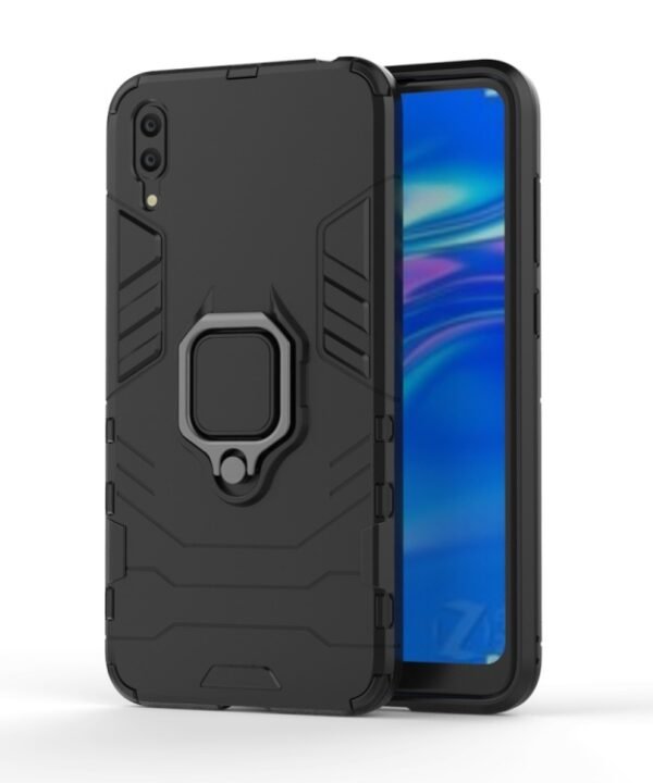 PC + TPU Shockproof Protective Case for Huawei  Enjoy 9, with Magnetic Ring Holder, For Huawei Enjoy 9