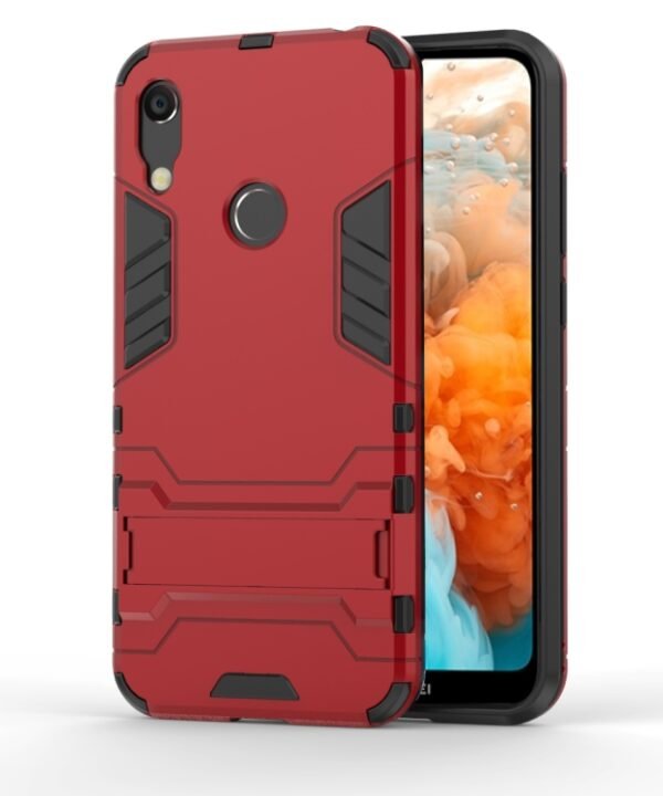 Shockproof PC + TPU Case for Huawei Y6 (2019), with Holder, For Huawei Y6 (2019), For Huawei  Y6 (2019)
