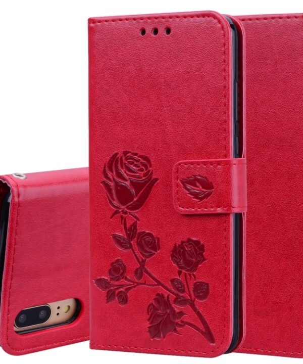 Rose Embossed Horizontal Flip PU Leather Case for Huawei P20, with Holder & Card Slots & Wallet, For Huawei P20, Huawei P20