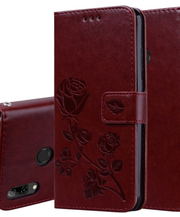 Rose Embossed Horizontal Flip PU Leather Case for Huawei P Smart 2019, with Holder & Card Slots & Wallet, For Huawei P Smart 2019