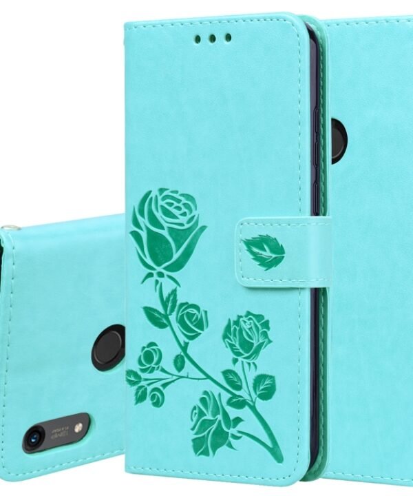 Rose Embossed Horizontal Flip PU Leather Case for Huawei Honor 8A/Y6 2019, with Holder & Card Slots & Wallet, For Huawei Honor 8A/Y6 Pro 2019, Huawei Honor 8A/Y6 Pro 2019, For Honor 8A/Y6 Pro 2019