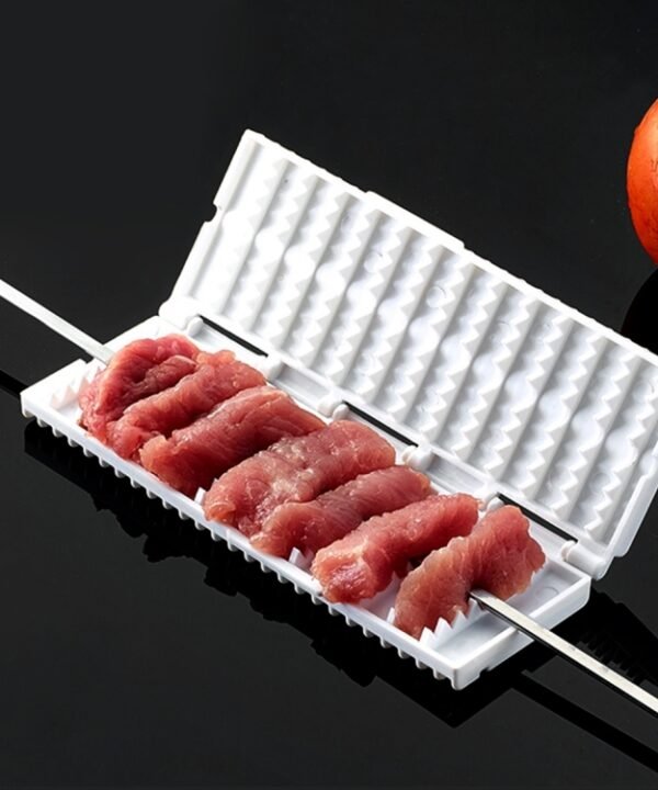 Functional Barbecue Wear String Machine Tool Meat Vegetable Kebabs Skewer