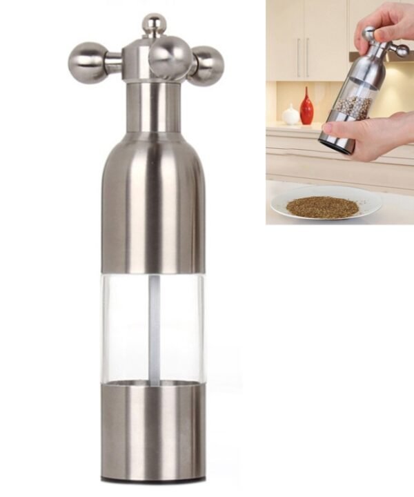 MICLAN Stainless Steel 304 Rudder Shape Grinder Pepper Grinding Machine, Size : S
