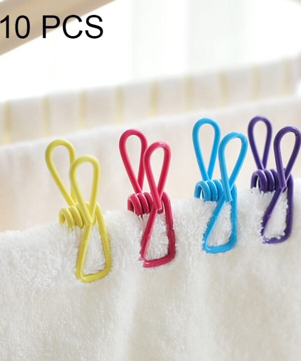 10 PCS Multipurpose Home Decor Clothe Photo Hanging Peg Clamps, Random Color Delivery