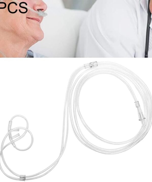 5 PCS Household Disposable Double-hole Nasal Oxygen Tube Pipe Oxygen Supply Tubing, Length: 8m