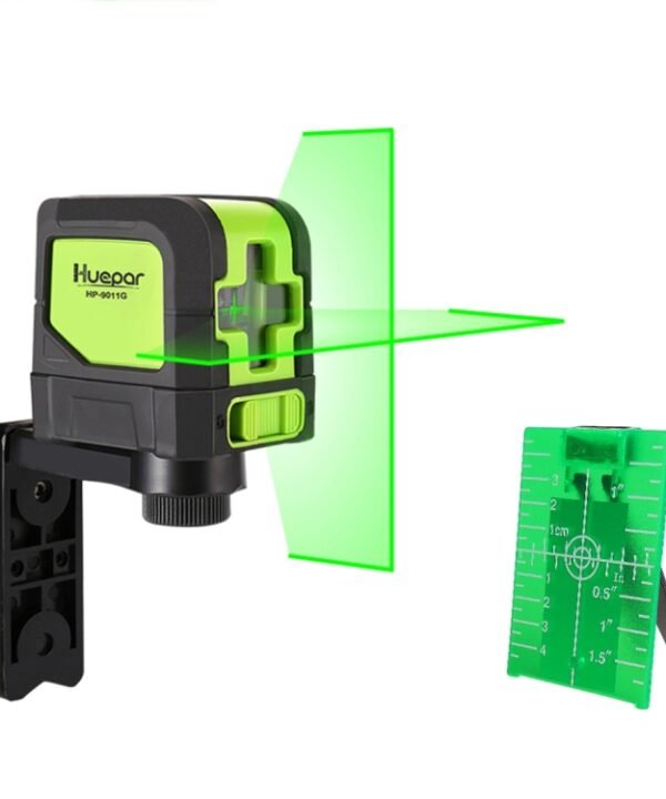 9011G 1V1H 15mW 2 Line Green Beam Laser Level Covering Walls and Floors