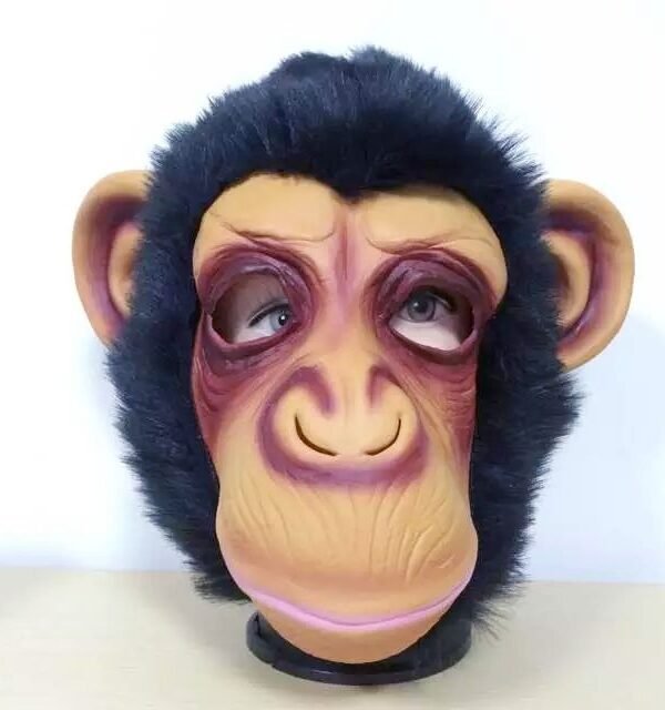Popular Lovely Halloween Mask Masquerade Emulsion Gorilla Mask for Men and Women