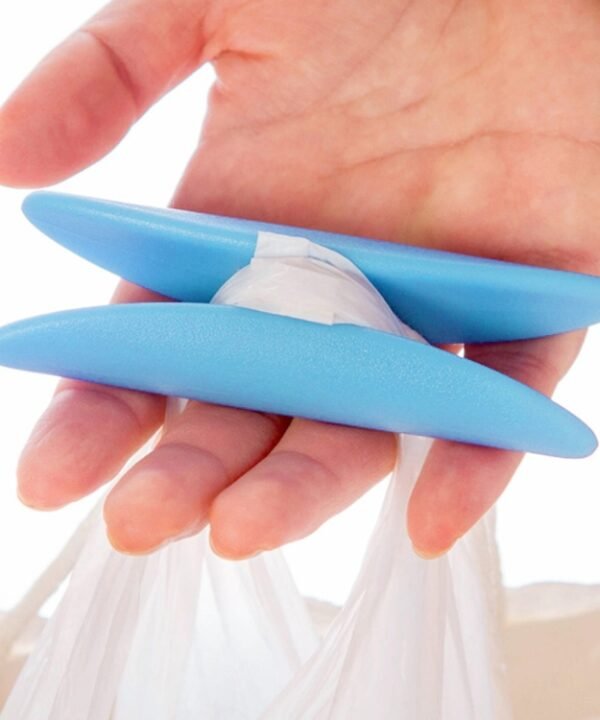 Portable Shopping Helper Hand Tool I-shaped Plastic Bag Holder Food Dish Carrying Lifting Handle
