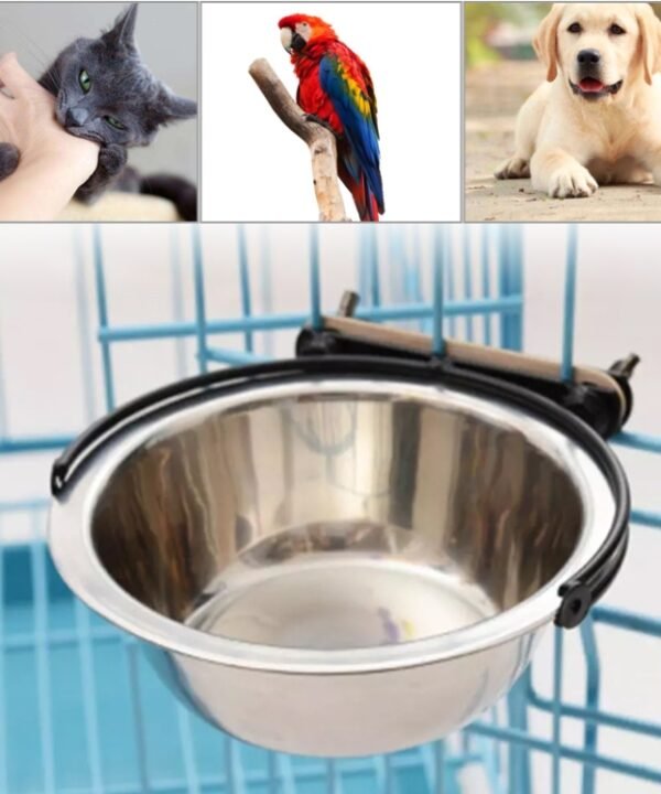 Stainless Steel Suspension Style Dog Feeding Bowl, Size: M