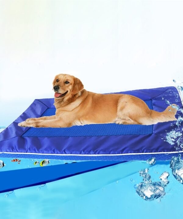 Summer Dog Pad Bed House Pet Cool Down Pad Detachable Dog Mat Cushion,Large, Size:73*46*4cm