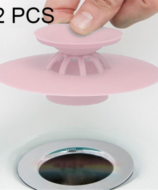 2 PCS Silicone Drain Stopper Deodorant Sink Bathtub Floor Drain Protector