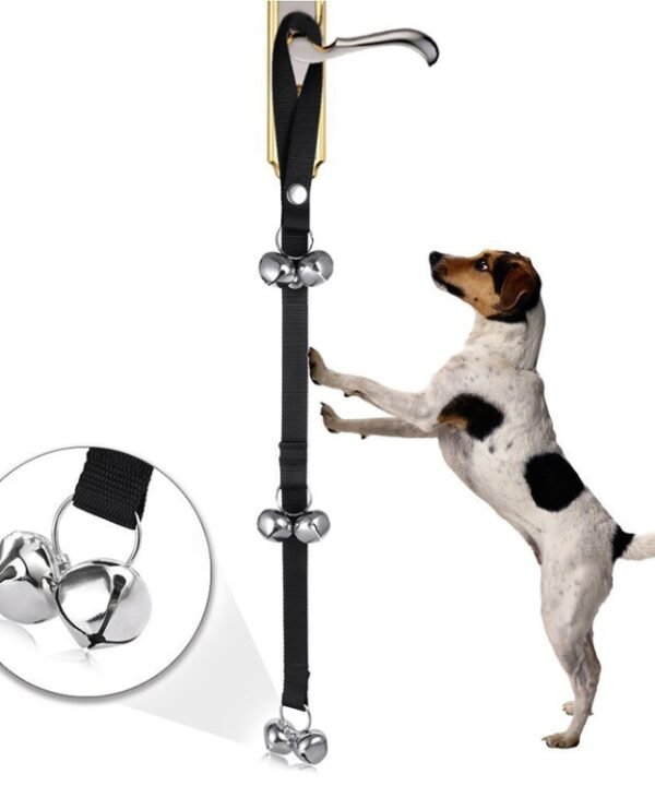 Pet Dog Training Bell Nylon Rope Traction Rope Doorbell Leash Dog Anti-lost Bell with 7 Bells