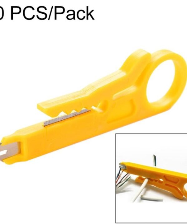 10 PCS Mini Cable Crimping Tool Punch Down Cutter for RJ45 Cat5 Network Cable, Data Telephone Cable, Computer UTP Cable, 10 PCS