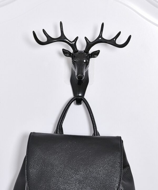 Creative Three-dimensional Multifunctional Deer Head Animal Decorative Hook Coat Hook Retro Clothes Hanging Creative Home Crafts, Random Style Delivery