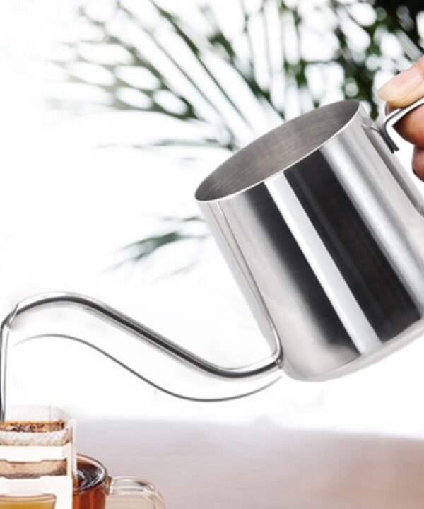 Long Narrow Spout 304 Stainless Steel Hand Drip Coffee Pot with Hanging Ear, 250ML, 350ML