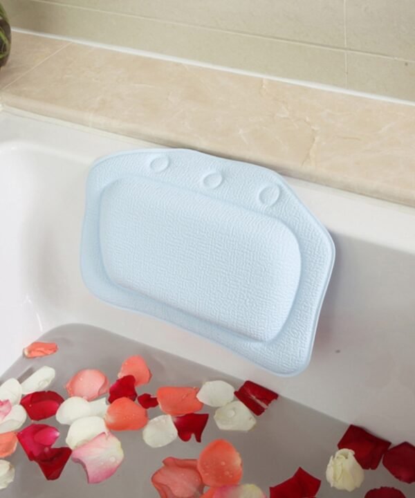 Bathroom Supplies Bathtub Pillow Bath Bathtub Headrest Suction Cup Waterproof Bath Pillows,Random Color Delivery,Size: 31*21cm