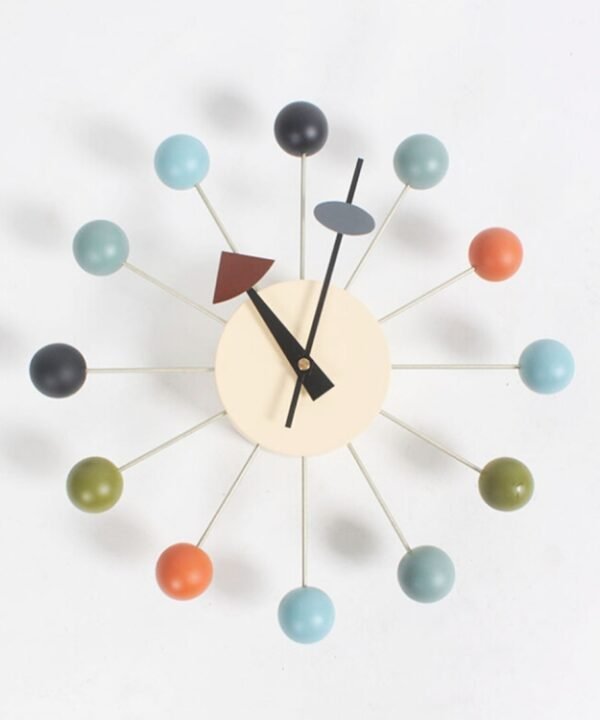 Stylish Background Minimalis Circular Balls Candy Wall Clock Creative Decoration Clock Ferris Wheel Clock