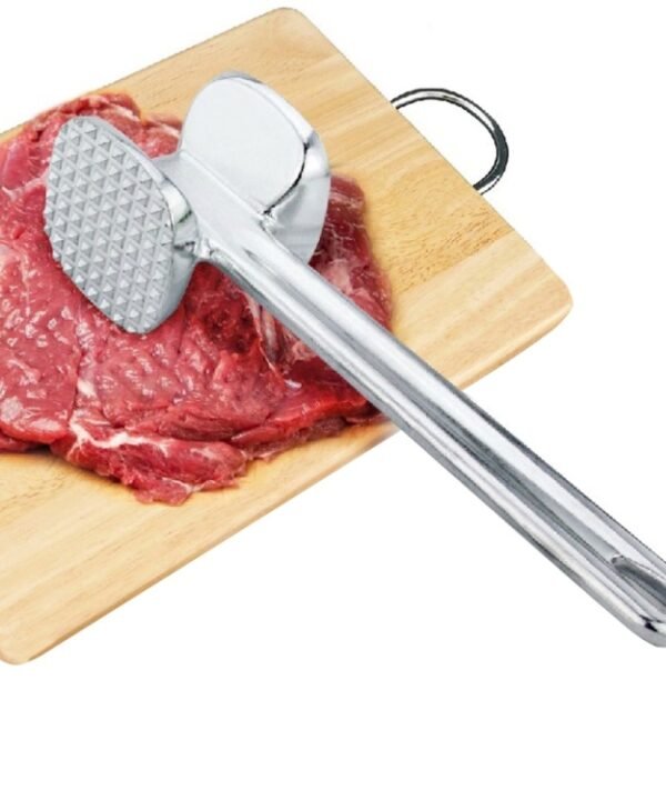 2 PCS Aluminum Alloy Loose Tenderizers Meat Hammer Steak Pork Kitchen Tools, Middle Size: 5.0 x 22.5cm
