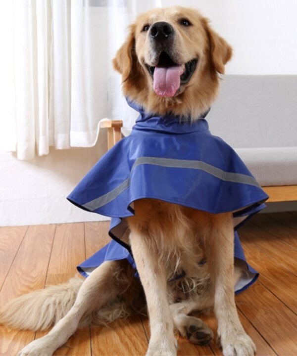 Teddy Golden Retriever Large Dog Practical Reflective Breathable Raincoat, Size: XS, XS