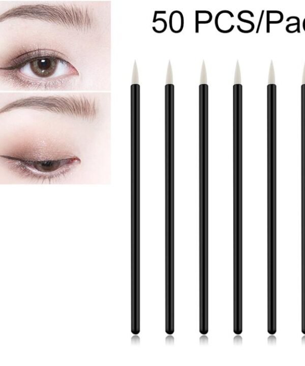 50 PCS Eyeliner Brush Cosmetic Makeup Brushes Eyes Make Up Styling Tools