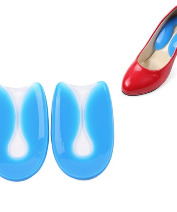 U-shaped Heel Pad Soft and Comfortable Shock Absorption Silicone Pad Insole, Size: M(35-39 Yards)