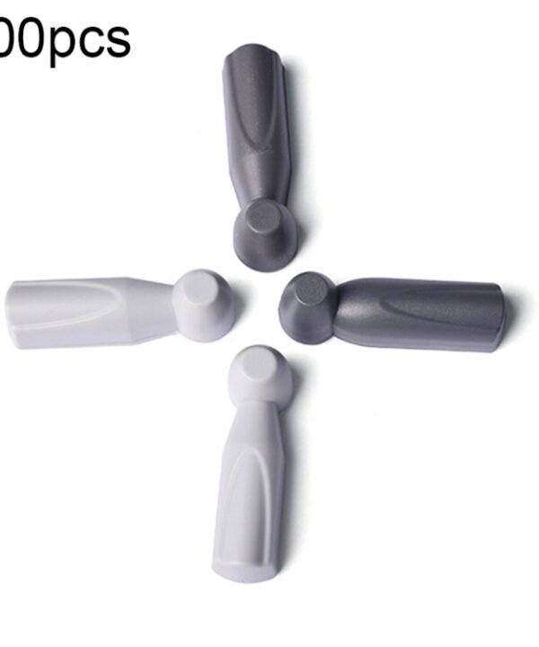 100pcs HTG-005 Small Hammer Anti-theft Magnetic Buckle EAS Anti-theft Sound and Magnetic Button Label for Supermarket Commodities, Random Color Delivery