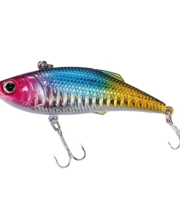 Color Coating Plastic Artificial Fishing Lures Fishing Topwater Floating Popper Lure Hit Water Waves Climb Fishing Bait with Hooks, Length: 7.5 cm