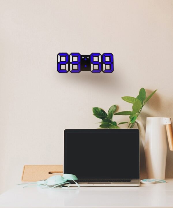 Multi-Function Large 3D LED Digital Wall Alarm Clock with Snooze Function, 12/24 Hours Display for Home, Kitchen, Office, DC 5V, CE Certificated, Black Body Green Characters, Black Body Blue Characters, Black Body Red Characters...