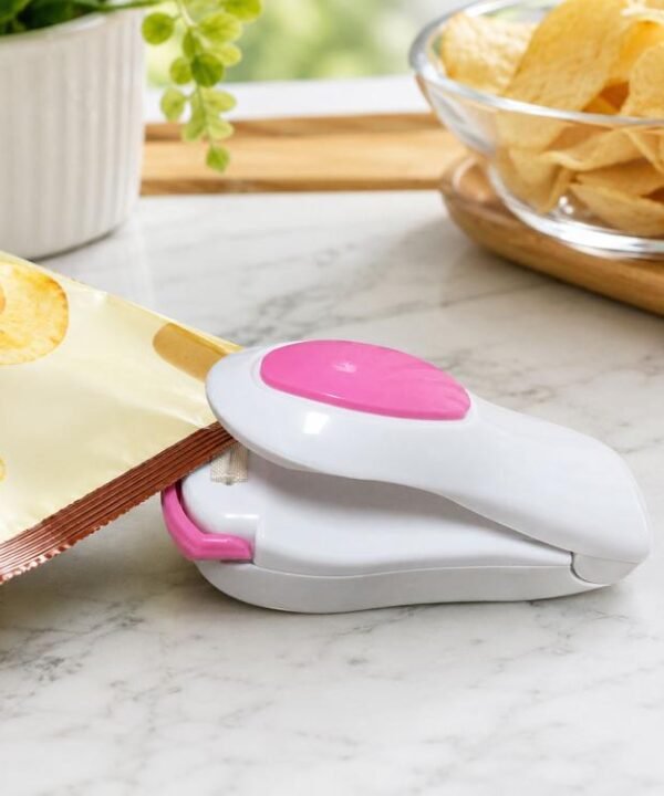 Portable Mini Heat Sealing Machine Impulse Sealer Seal Packing Plastic Bag Sealing Clamp, Random Color Delivery