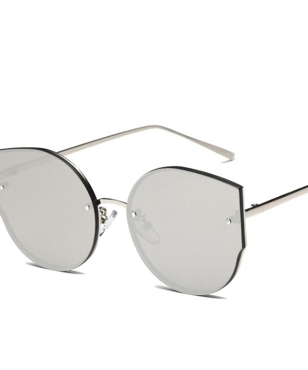 Rimless Flat Lenses Metal Frame UV400 Sunglasses for Women, HC2057A, HC2057B, HC2057C, HC2057D, HC2057E, HC2057F