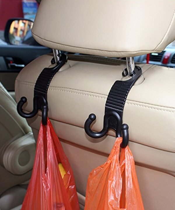 2 PCS Young Player Claw Shape Durable Car Seat Back Hook Trunk Bag Hanger Holder Auto Headrest Luggage Hook, Car Seat Back Hook