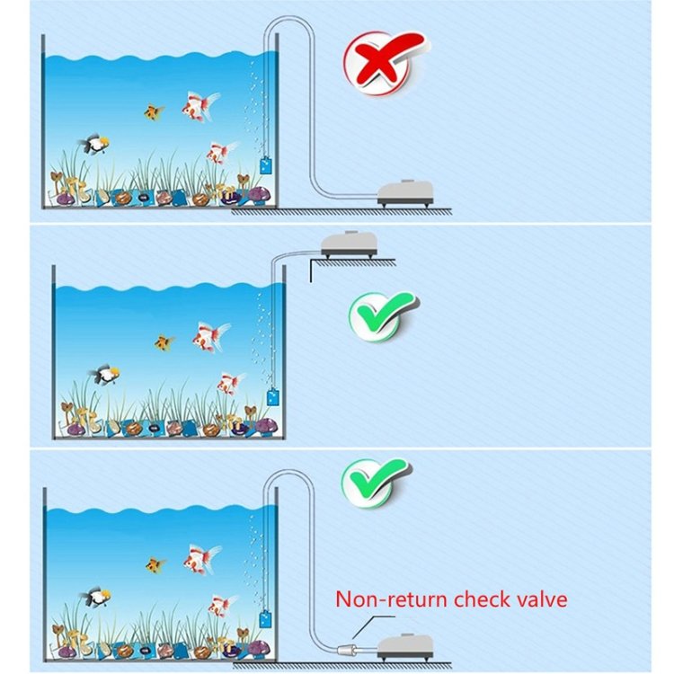 RS-290 220V 3W Single Outlets Adjustable Flow Silent Aquarium Air Pump Fish Tank Oxygen Air Pump - Image 4