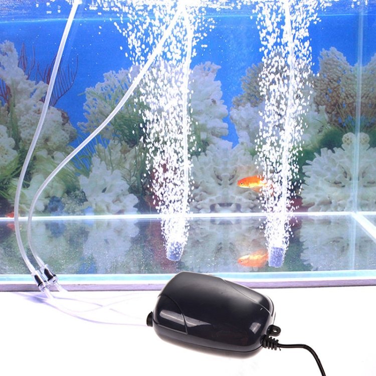 RS-290 220V 3W Single Outlets Adjustable Flow Silent Aquarium Air Pump Fish Tank Oxygen Air Pump - Image 5