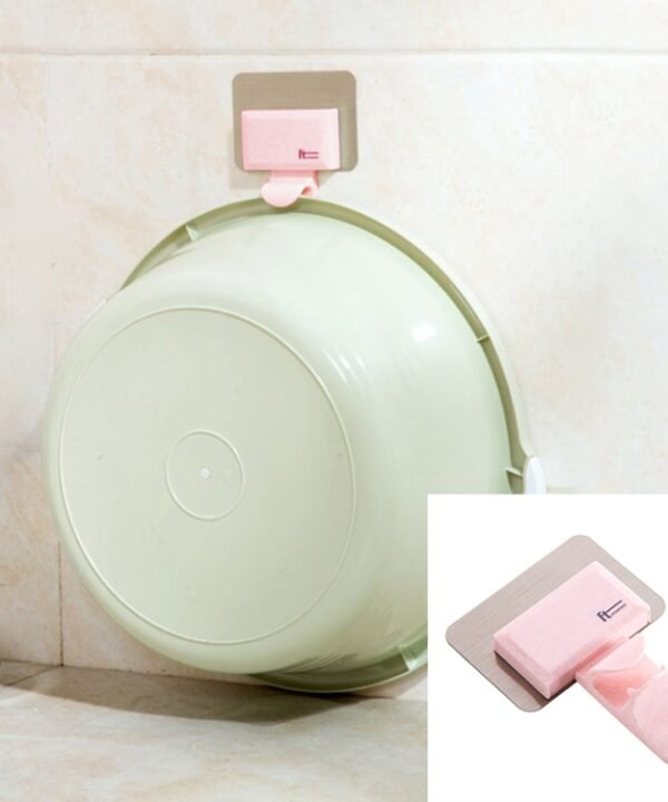 2 PCS Bathroom Creative Traceless Wall-Mounted Hook