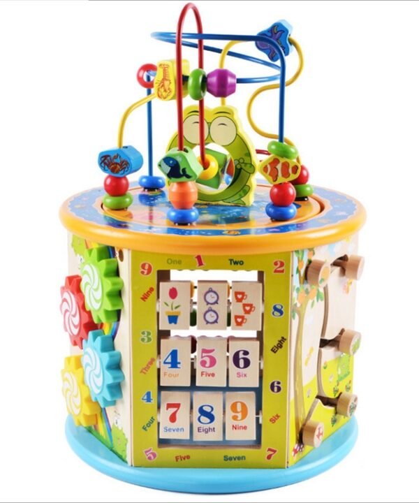 Multi-functional Wooden Gaming Treasure Box Toy