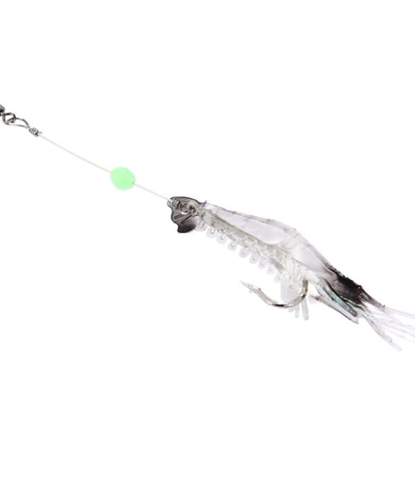 Luminous Shrimp Shape Fishing Lures Artificial Fishing Bait with Hook, Length: 7cm