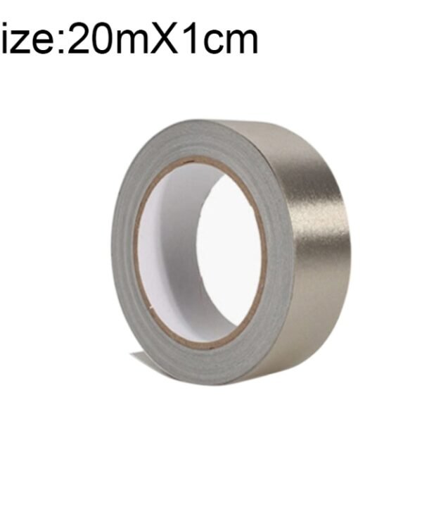 Plain Weave Double-sided Conductive Cloth Adhesive Cloth Single Sided Adhesive EMI Shielding Button Repairs, Size: 20m x 1cm