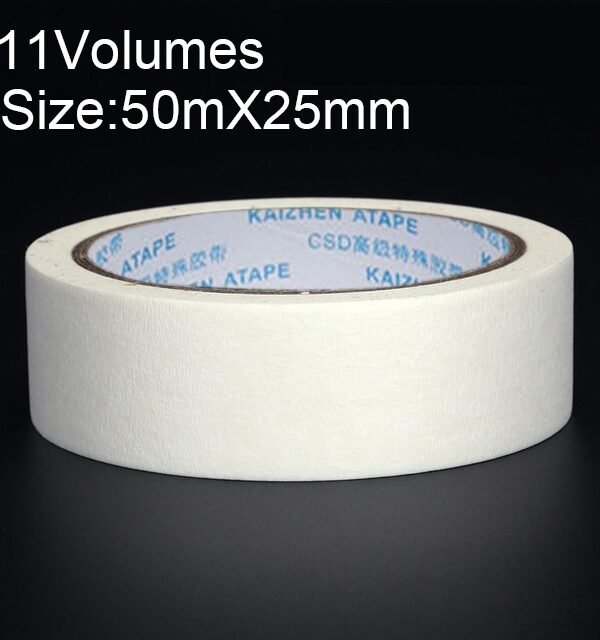 11 Volumes High Adhesion Decoration Spraying Masking office Writing Beautiful Paper Tape, Size: 50m x 25mm