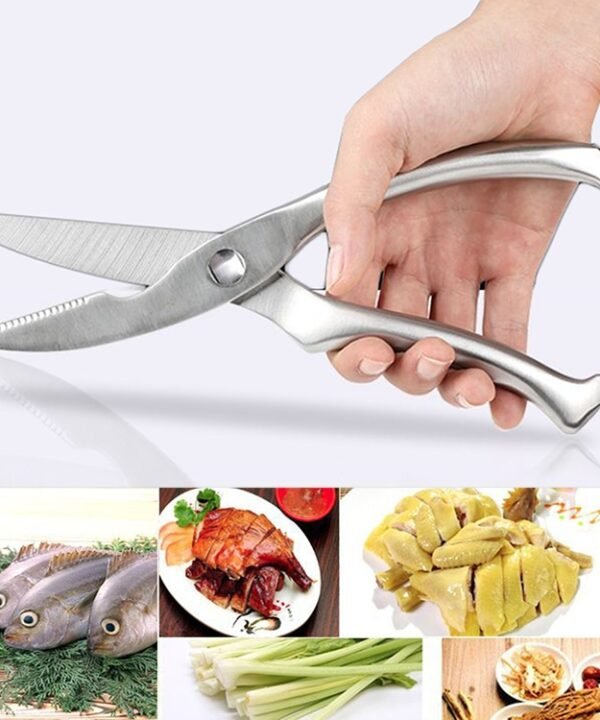 10 inch Kitchen Poultry Fish Chicken Bone Stainless Steel Cutter Cook Gadget Shear, Blister Package