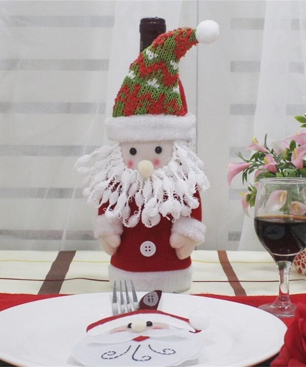 Snowman Pattern Wine Bottle Bag Christmas Decoration, HC3137A, HC3137B