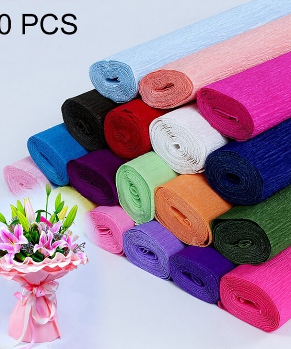 10 PCS Flowers Packaging Paper DIY Handmade Paper, Random Color Delivery
